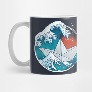 Origami paper boat Mug